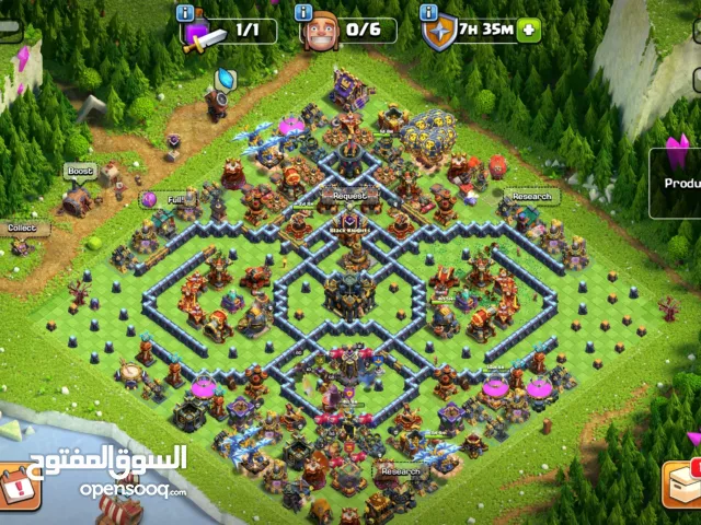 حساب كلاش + كلان لفل 21 للبيع الجاد فقط المحله الكبري