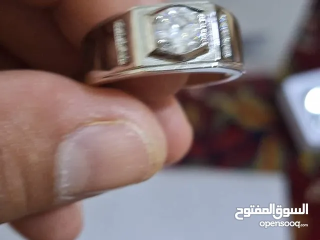 خاتم فضية روديوم معتمد GRA امريكا المنشأ 1ct ابيض vvs1 d شهادة ضمان مدى الحياة