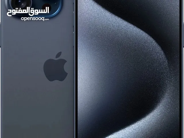 iPhone 15 Pro 128GB أسود مع كرتونة وشاحن وسماعات أصلية