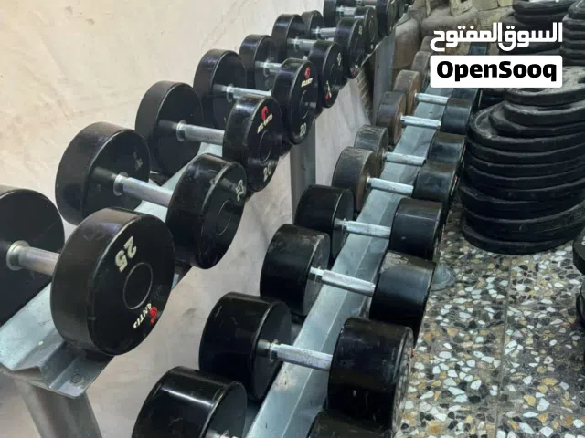 مطلوب دمبلص اقراص وأدوات رياضية بسعر مناسب حديد مناسب
