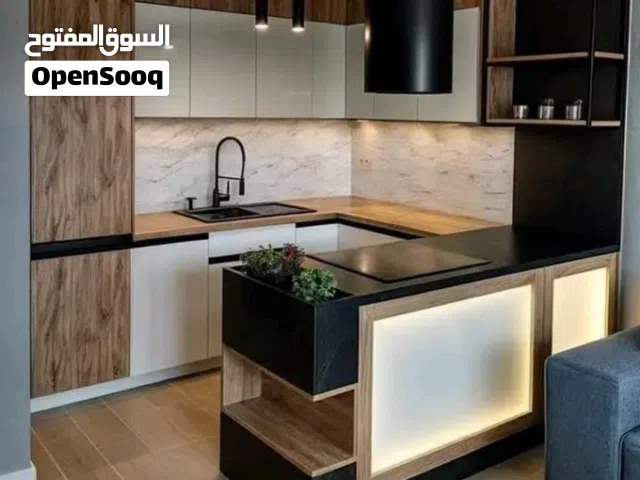 تفصيل مطابخ الومنيوم عادي وصاج ورخام صناعي وطبيعي وصيانه مطابخ الومنيوم