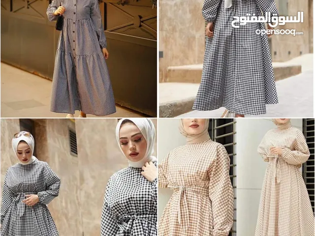 عرض على فستان كاروهات كلوش الترند حاليًا على قصتين تفصايل اكثر ب الوصف