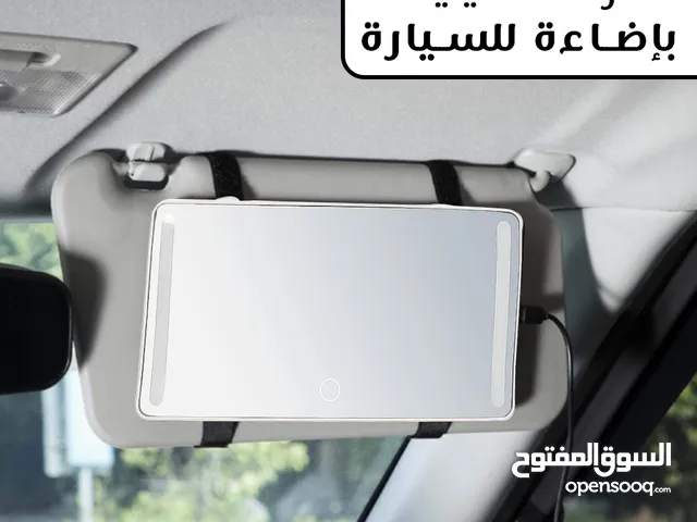مرآة تكميلية بإضاءة للسيارة باللمس، بمنفذ USB، مزودة ب 60 لمبة يضيف لمسة جمالية لسيارتك