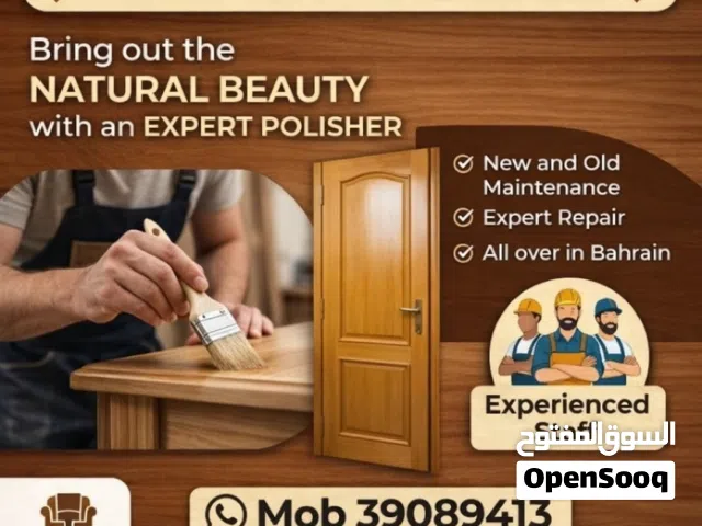 wood polishing and door polishing