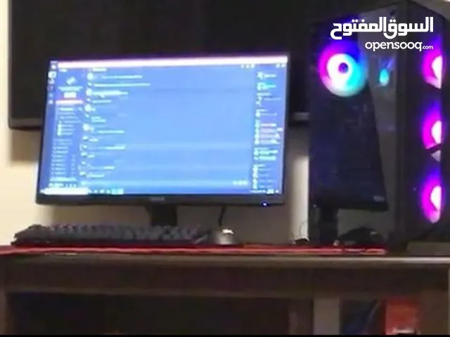 كمبيوتر العاب مع الشاشة والماوس والكيبورد للبيع pc gaming