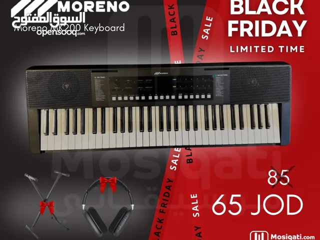 اورغ مورينو 61 مفتاح مع ستاند اكس وهيدفون Moreno MK200