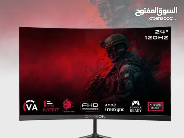 GAMEON Pro Series GOC24F120VA Curved Gaming Monitor  24"  FHD  HDMI 2.1  120Hz  1ms  VA