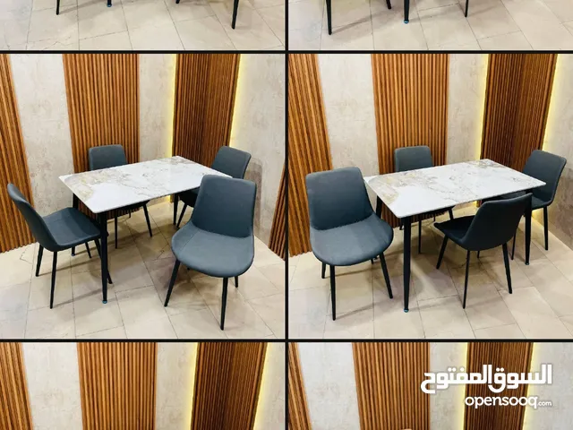ميز طعام تركي اصلي ثقيل متوفر 4 و6 كراسي