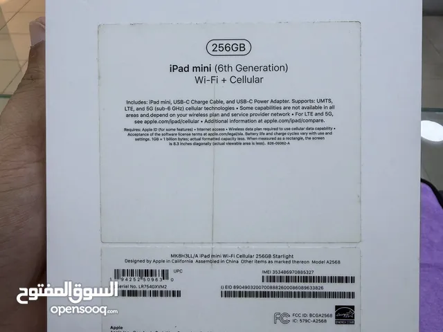Used iPad mini 6 256gb WiFi cellular