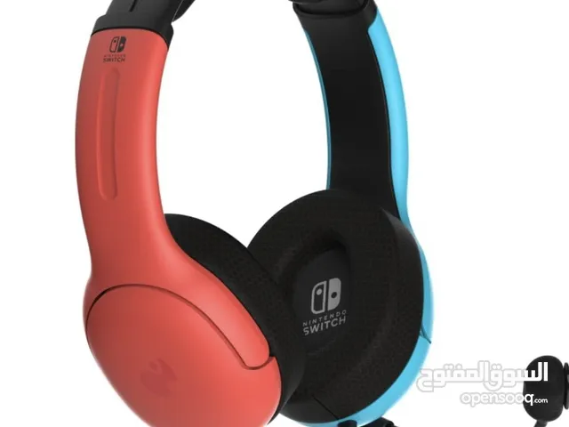 PDP Gaming LVL40 Airlite Stereo Headset for Nintendo Switch - Wired (Mario Neon - Red & Blue)