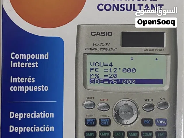 آلة حاسبة مالية كاسيو جديدة بسعر مخفض غير مستعملة) لطلاب الجامعات و الثانوية Financial calculator )