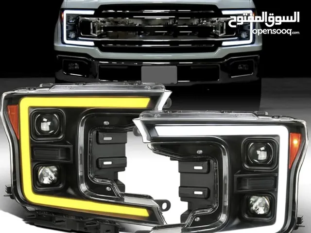 Ronnin - Fits 2018-2020 Ford F150 Halogen Dual Projector Headlights LED DRL ((NEW))