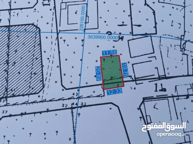 قطعة أرض للبيع في سوق الجمعة عرادة جامع المية الحلوة .