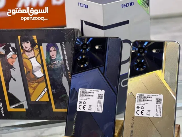 مستعمل pova 5 جيجا 128 و 256 رام 16 أغراضة والكرتونه الأصلية متوفر توصيل