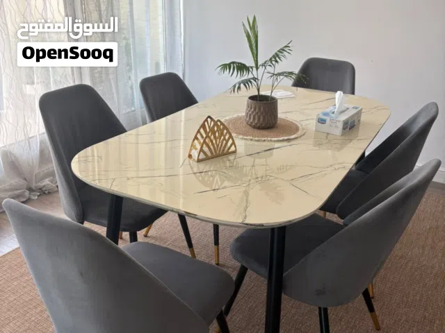 Pan Home Dining table set with 6 chairs