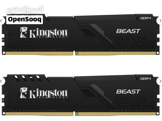 Kingston Beast  32 GB (2X16Gb) DDR4 3200Mhz Cl16 Black Gaming Ram Memory