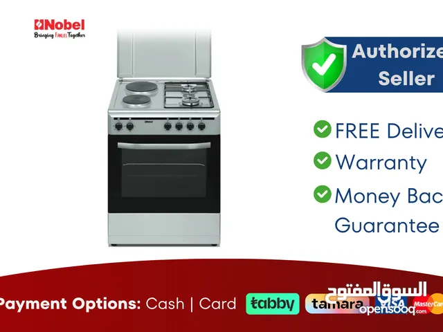 Nobel 60X60 Cm 2 Hot Plate and 2 Gas Cooker
