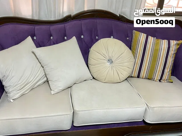 طقم كنب خشب زان فاخررر ونظيف (غرفة جلوس بحالة ممتازة)