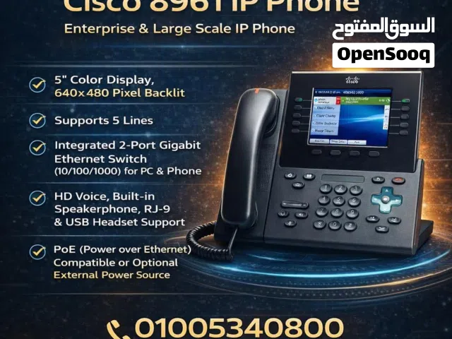 Cisco 8961 IP Phone – Built for Enterprises  Powerful and reliable IP phone designed for large busin