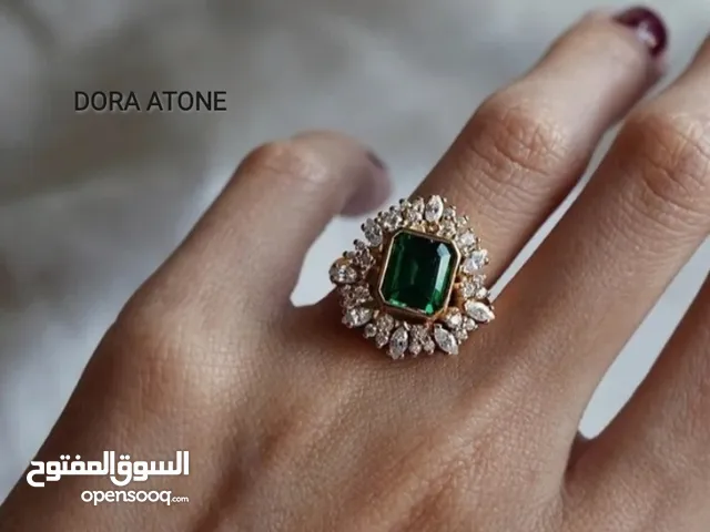 Big Emerald Stone ring
