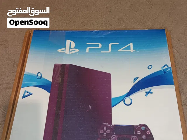 بلايستيشن 4 1000 قيقا تحديث 13.50 تبارك الرحمن شبه اصفار ب كامل خيوطه و ذراع أصلية حاجة قنينة بكل