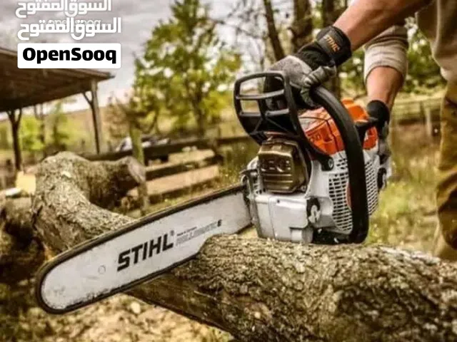 تنظيف وقص الاشجار والنخل بالمنشار البنزين