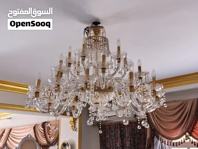 نجف كريستال عصفور مطلي ذهب للبيع