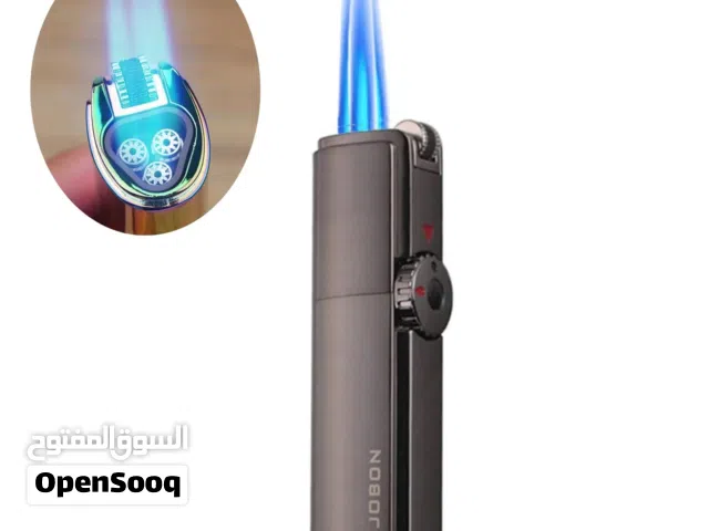 ولاعة غاز (قداحه) معدنية بثلاث شعلات قوية Triple Jet Torch Lighter