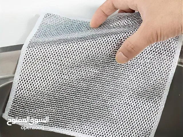 قماش سلكي لتنظيف الأطباق متعدد الوظائف فعال في التنظيف متين جدا ويدوم أكثر من الاسفنج