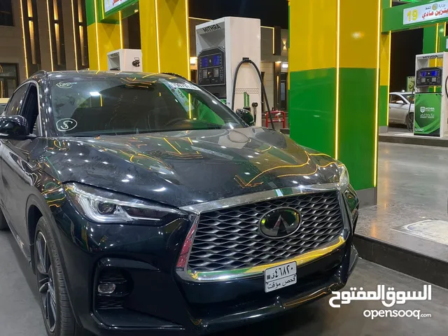 انفنتي وارد امريكي الشكل الجديد Qx55 موديل 22 بدون حادث بدون ايرباك بسعر جداً مناسب