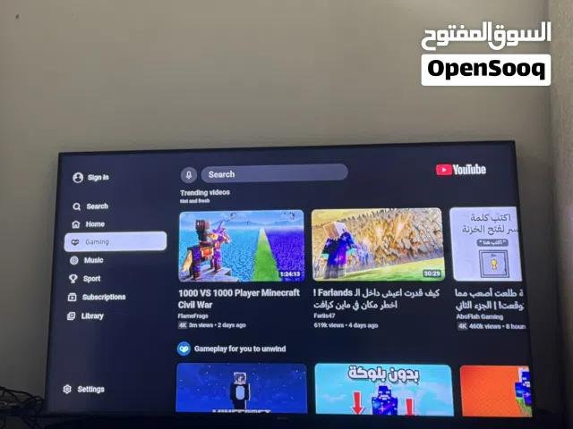 تلفزيون سامسونج 50 بوصه سمارت 4K  .. عندي تلفزيون ثاني سامسونج عادي معاه رسيفر سمارت 50 بوصه