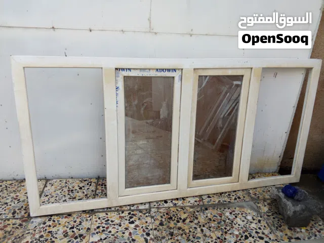 شبابيك الامنيوم نضيفات ثنين الطول مترتين وربع العرض متر وخمسه