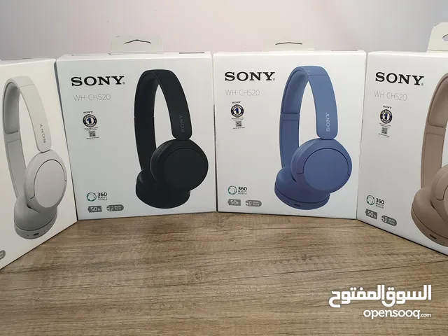 Sony Headphones WHCH520 Available in Beige, White, Blue سماعات سوني أصلية جديدة