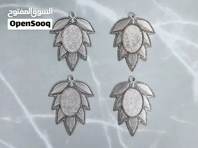 Cabochon Pendant Frame [8 pcs] silver and bronze