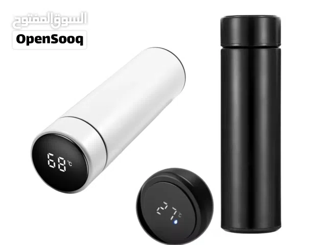 مطارة ذكية تحوي شاشة Led تعرض درجة الحرارة و تحفظ السوائل باردة و حارة