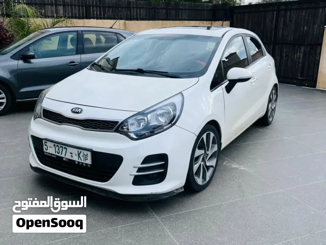 كيا برايد 2016رخصة فل اضافات مع فتحه فحص دهان الشركة عداد55 الف سيارة بوضع الشركة