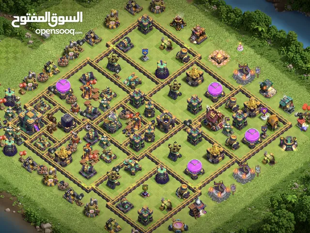 حساب كلاش أوف كلانس تاون 14max للبيع