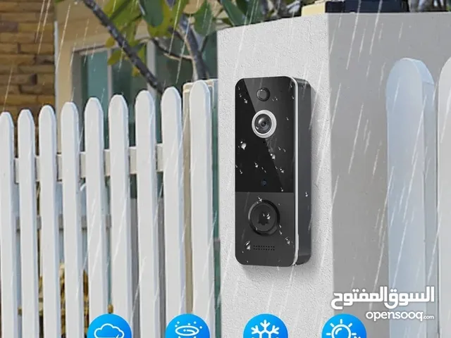 الجرس الذكي. جرس باب واي فاي ذكي للمنزل لاسلكي مزود بكاميرا فيديو و رؤية ليلية بالأشعة تحت الحمراء