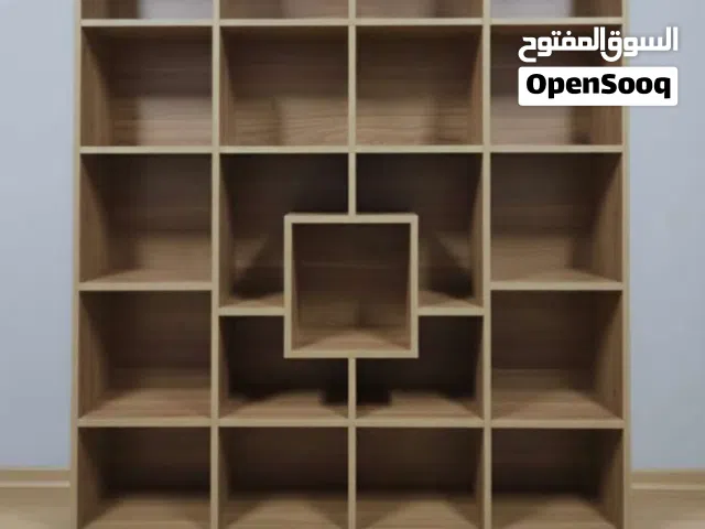 مكتبه كتب خشب اصلي قوي وبيهه مجال