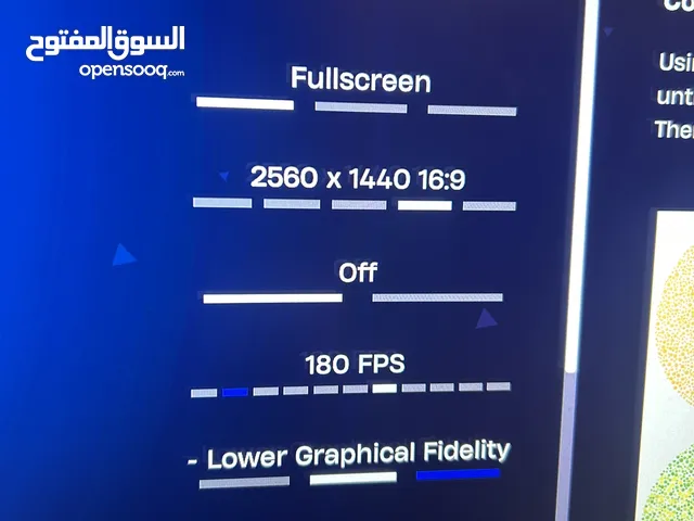 شاشه aorus (2k) 165hz 27 بوصه وتدعم بالعاب 185 فريم