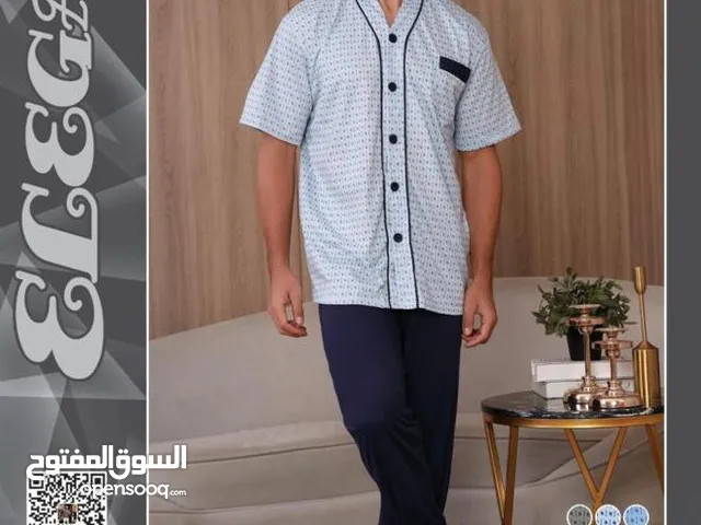 بيجامة رجالي صيفي قطن مصري ناعمة ومريحة وبارده