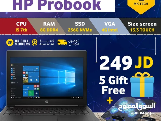 لابتوب HP Probook شاشة لمس حجم 13.3 كور اي 5 بسعر مغري