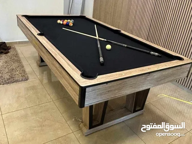 طاوله بلياردو امريكيه HADDAR بتصميم فخم بالون اسود