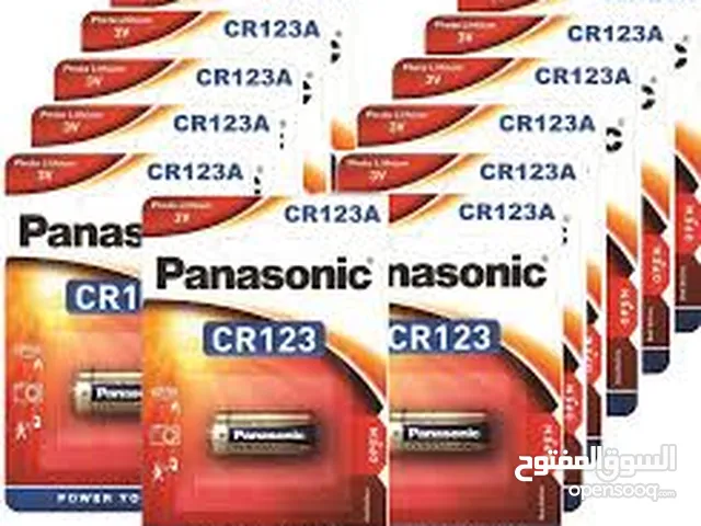 بطاريات ليثيوم CR123 3V بناسونك Panasonic Photo Lithium CR-123  3v battery