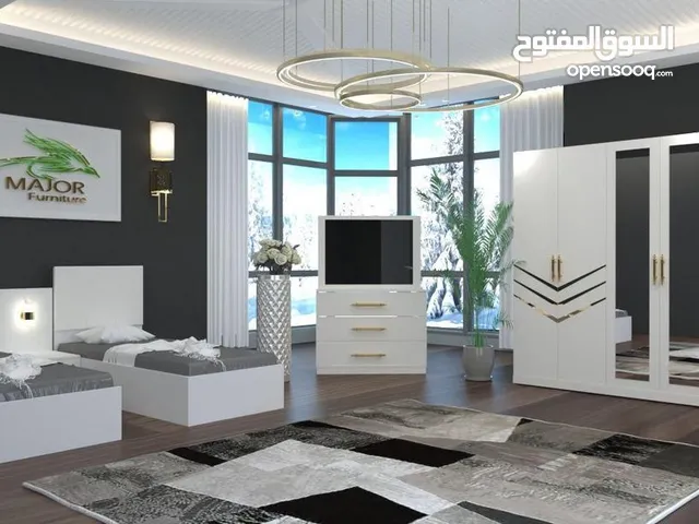 غرف نوم تركي 5قطع شبابيه كنتور6 ابواب طول الكنتور مترين و20 سم السعر 600 الف.