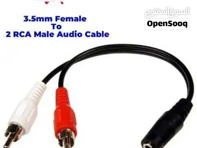 aux female to 2rca male
