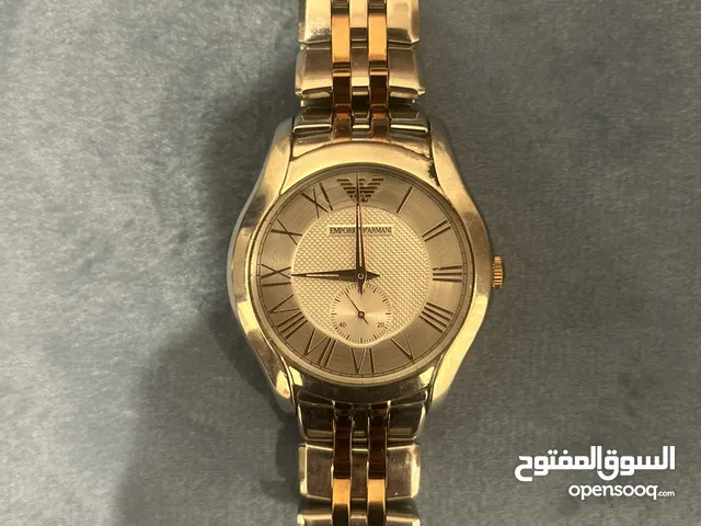 ساعة رجالية أنيقة من Emporio Armani تصميم كلاسيكي وفخم لعشاق الذوق الرفيع