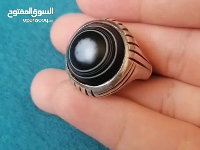 خاتم عقيق بقراني صياغه البحرين