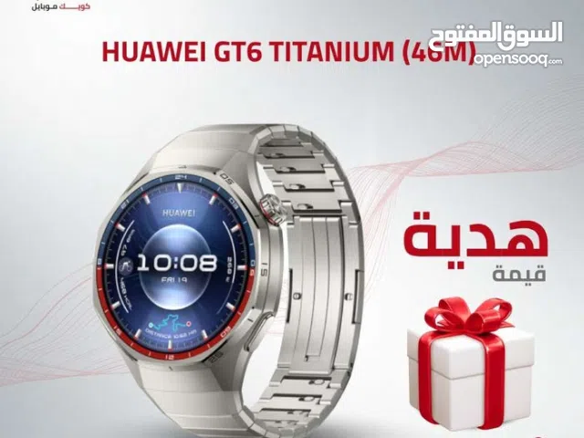 HUAWEI WATCH GT6 TITANIUM ( 46M ) NEW /// ساعه هواوي جي تي 6 مقاس 46 ملي الجديد