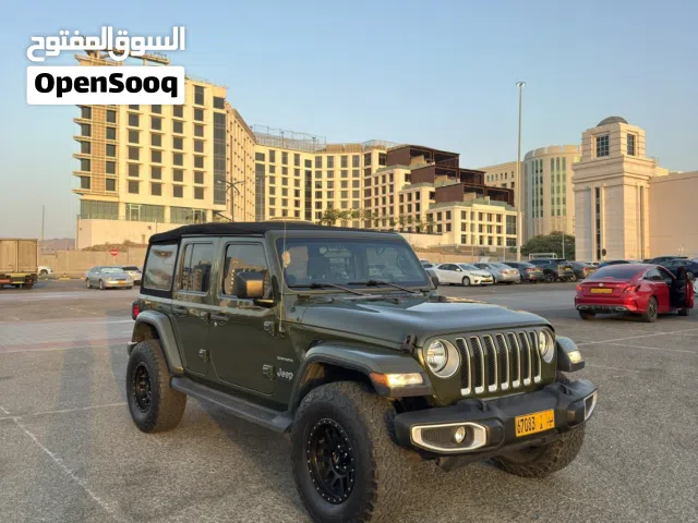 2020 Jeep Wrangler Sahara Olive Green SUV with Advanced Features and Excellent Condition